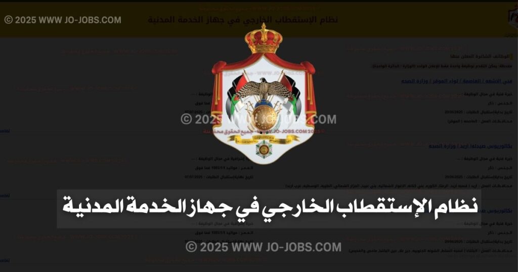 وظائف نظام الاستقطاب الخارجي الأكثر طلبًا في 2025 – دليلك الشامل للتقديم والقبول 1 نظام الإستقطاب الخارجي في جهاز الخدمة المدنية 1