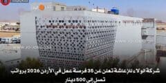 شركة الولاء للإعاشة تعلن عن 35 فرصة عمل في الأردن 2026 برواتب تصل إلى 500 دينار
